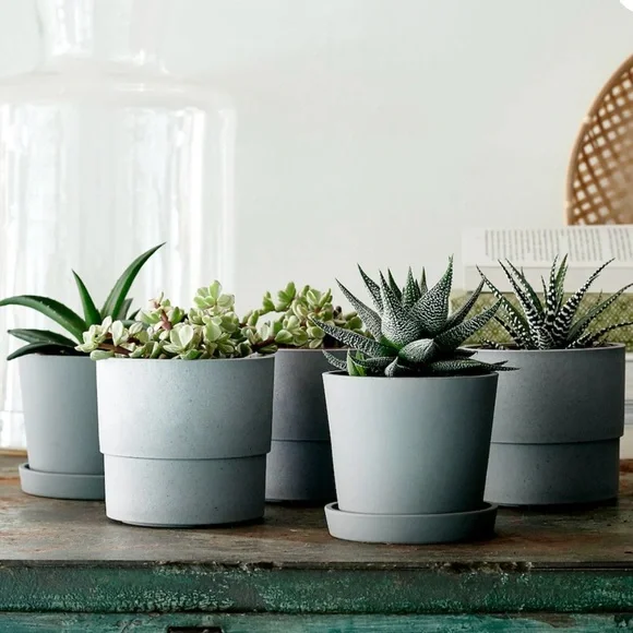 ‘made in Italy’ NWT! assorted pots 🪴🎍 grey & white unused/like new with tags - Picture 7 of 7